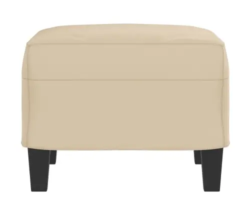 Kājsoliņš, 60X50X41 Cm, Krēmkrāsas Mikrošķiedras Audums Vidaxl