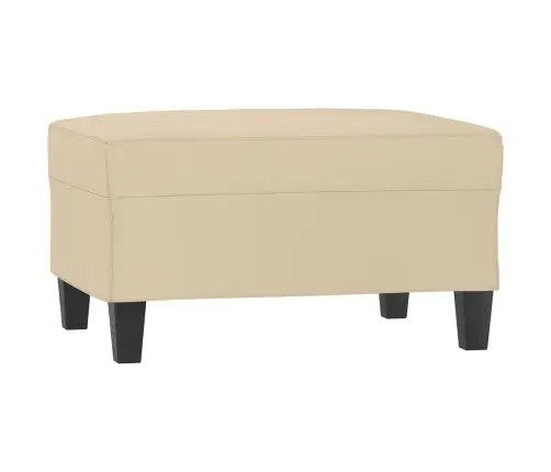 Kājsoliņš, 70X55X41 Cm, Krēmkrāsas Mikrošķiedras Audums Vidaxl