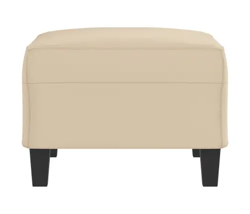 Kājsoliņš, 70X55X41 Cm, Krēmkrāsas Mikrošķiedras Audums Vidaxl