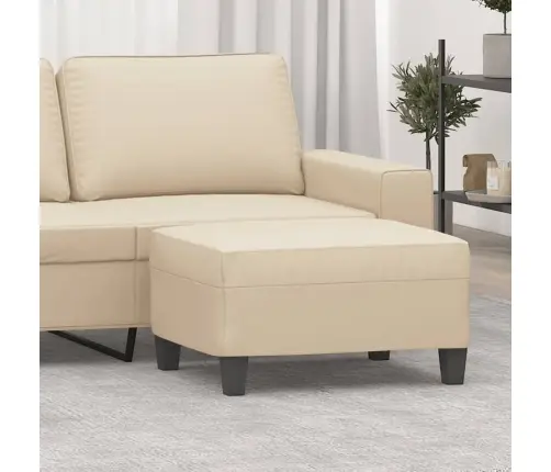 Kājsoliņš, 70X55X41 Cm, Krēmkrāsas Mikrošķiedras Audums Vidaxl