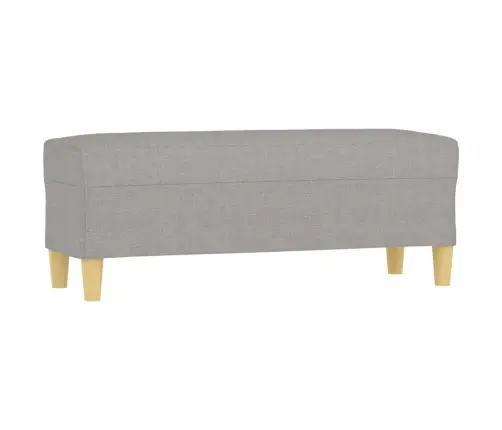 Suoliukas, Šviesiai Pilkos Spalvos, 100X35X41cm Audinys