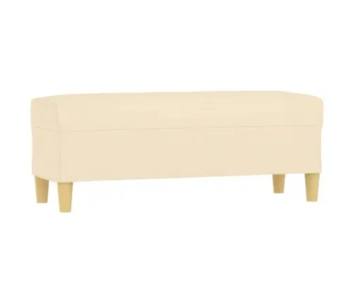 Sols, Krēmkrāsas, 100X35X41 Cm, Audums Vidaxl