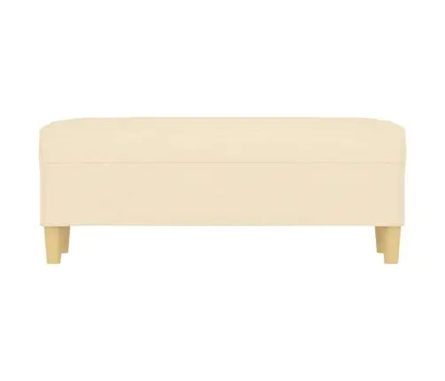 Sols, Krēmkrāsas, 100X35X41 Cm, Audums Vidaxl