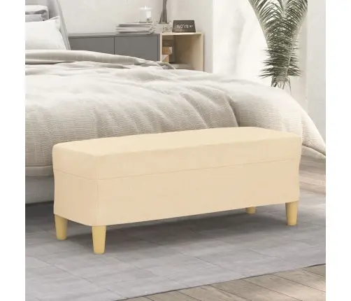 Sols, Krēmkrāsas, 100X35X41 Cm, Audums Vidaxl