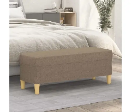 Sols, Pelēkbrūns, 100X35X41 Cm, Audums Vidaxl