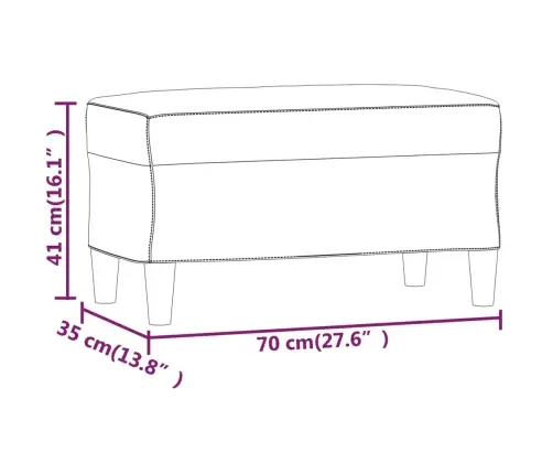 Sols, Melns, 70X35X41 Cm, Audums Vidaxl