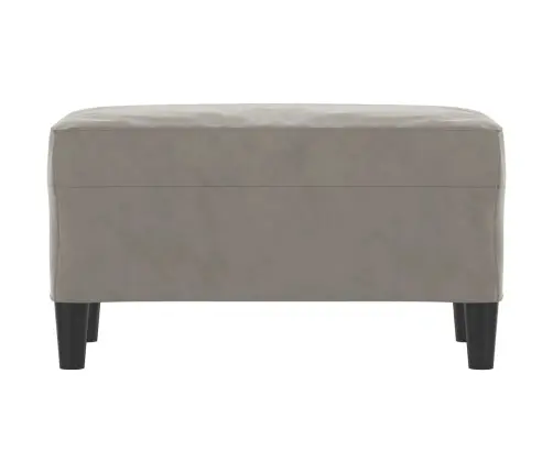 Sols, Gaiši Pelēks, 70X35X41 Cm, Samts Vidaxl