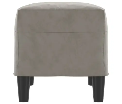 Sols, Gaiši Pelēks, 70X35X41 Cm, Samts Vidaxl