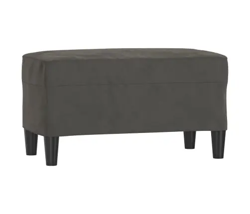 Sols, Tumši Pelēks, 70X35X41 Cm, Samts Vidaxl