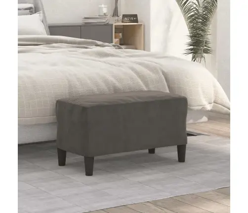 Sols, Tumši Pelēks, 70X35X41 Cm, Samts Vidaxl