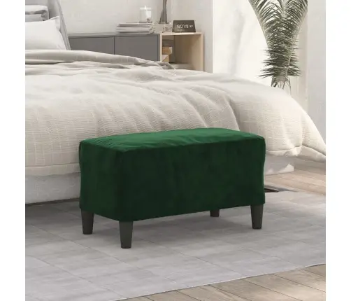 Sols, Tumši Zaļš, 70X35X41 Cm, Samts Vidaxl