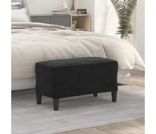 Suoliukas, Juodos Spalvos, 70X35X41cm Aksomas