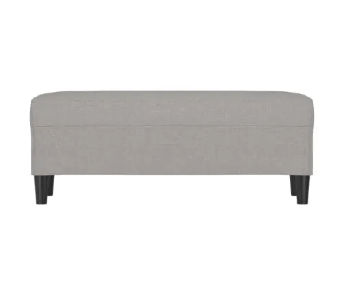 Sols, Gaiši Pelēks, 100X35X41 Cm, Audums Vidaxl