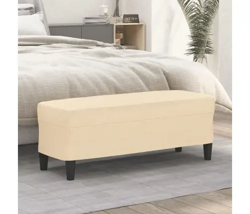 Suoliukas, Kreminės Spalvos, 100X35X41cm Audinys