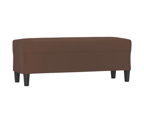 Suoliukas, Rudos Spalvos, 100X35X41cm Dirbtinė Oda