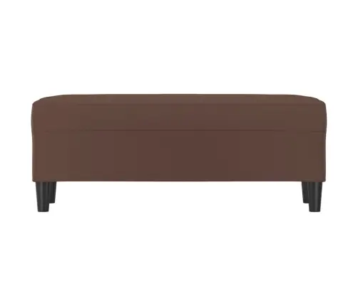 Suoliukas, Rudos Spalvos, 100X35X41cm Dirbtinė Oda