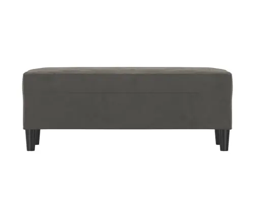 Sols, Tumši Pelēks, 100X35X41 Cm, Samts Vidaxl