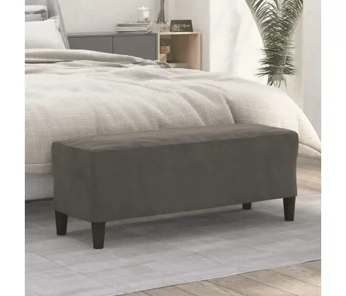 Sols, Tumši Pelēks, 100X35X41 Cm, Samts Vidaxl