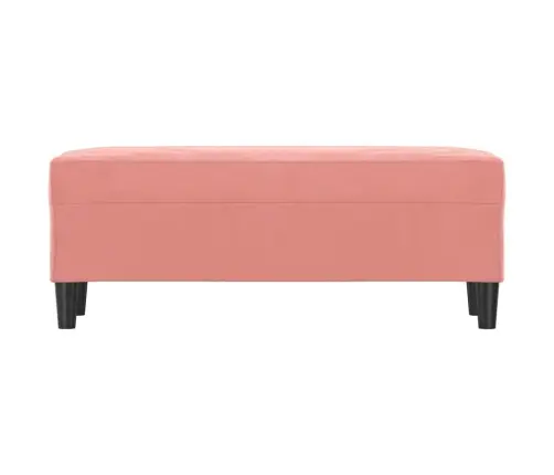 Suoliukas, Rožinės Spalvos, 100X35X41cm Aksomas