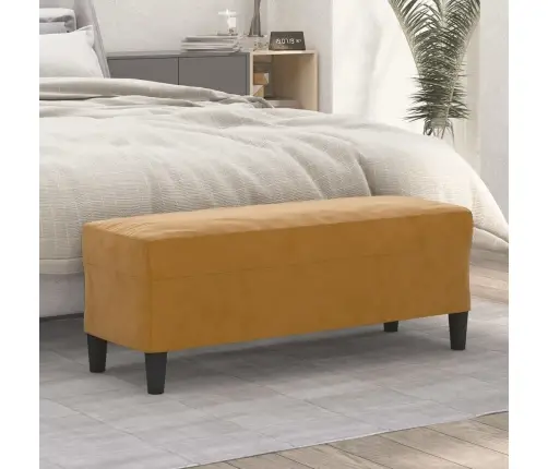 Sols, Brūns, 100X35X41 Cm, Samts Vidaxl