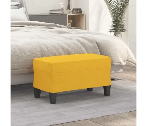 Sols, Gaiši Dzeltens, 70X35X41 Cm, Audums Vidaxl