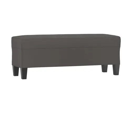 Sols, 100X35X41 Cm, Pelēka Mākslīgā Āda Vidaxl