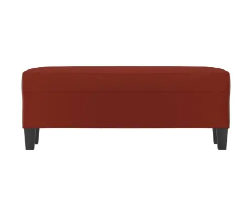 Sols, 100X35X41 Cm, Vīnsarkana Mākslīgā Āda Vidaxl