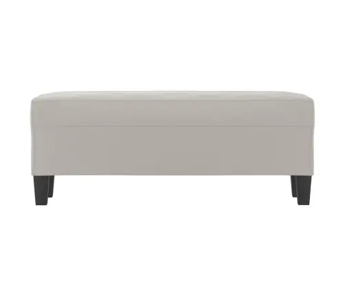 Sols, 100X35X41 Cm, Gaiši Pelēks Mikrošķiedras Audums Vidaxl