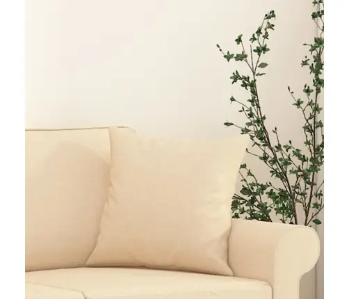 Dekoratīvi Spilveni, 2 Gab., Krēmkrāsas, 40X40 Cm, Audums Vidaxl