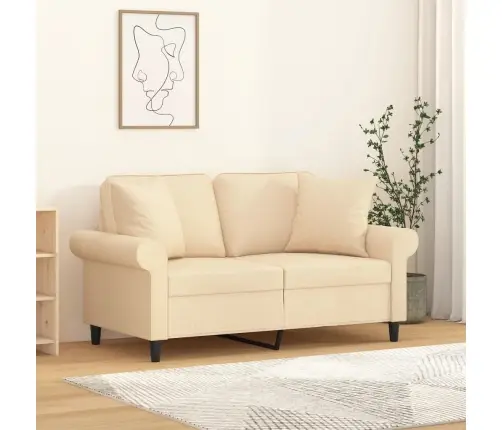 Dekoratīvi Spilveni, 2 Gab., Krēmkrāsas, 40X40 Cm, Audums Vidaxl