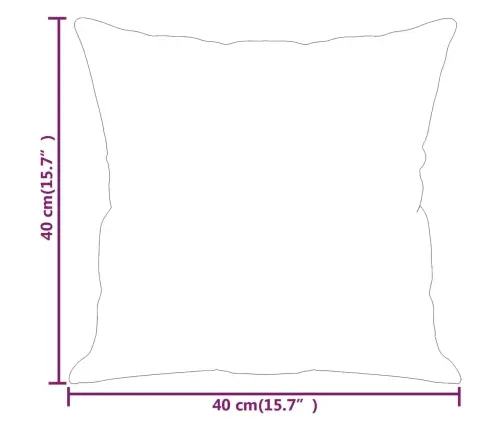 Dekoratīvi Spilveni, 2 Gab., 40X40 Cm, Pelēkbrūns Audums Vidaxl