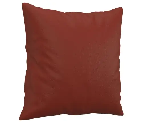 Dekoratīvi Spilveni, 2 Gab., Vīnsarkani, 40X40 Cm, Mākslīgā Āda Vidaxl