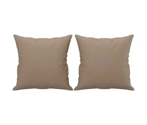 Dekoratiivpadjad 2 Tk, Cappuccino, 40 X 40 cm Kunstnahk