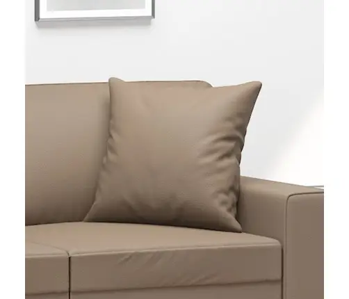 Dekoratiivpadjad 2 Tk, Cappuccino, 40 X 40 cm Kunstnahk