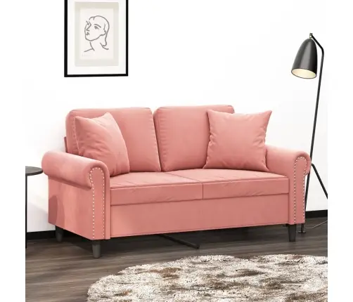 Dekoratiivpadjad 2 Tk, Roosa, 40 X 40 cm Samet