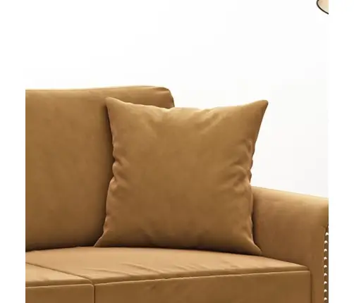 Dekoratīvi Spilveni, 2 Gab., Brūni, 40X40 Cm, Samts Vidaxl