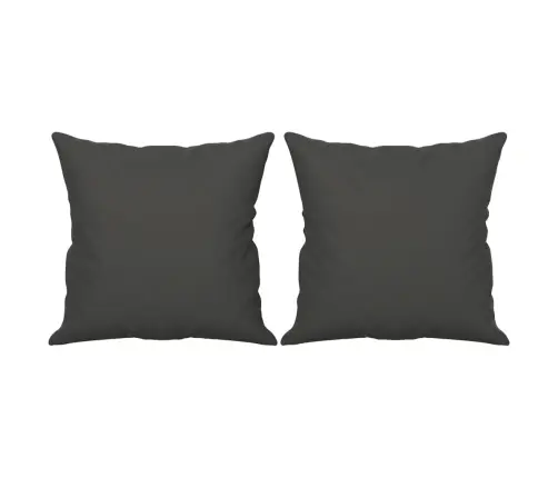 Dekoratīvi Spilveni, 2 G., 40X40Cm, Pelēks Mikrošķiedras Audums Vidaxl