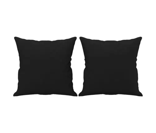 Dekoratīvi Spilveni, 2 Gb., 40X40Cm, Melns Mikrošķiedras Audums Vidaxl