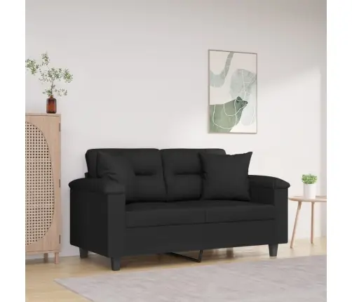 Dekoratīvi Spilveni, 2 Gb., 40X40Cm, Melns Mikrošķiedras Audums Vidaxl