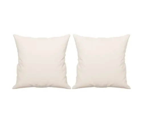 Dekoratīvi Spilveni, 2 Gab., 40X40Cm, Bēšs Mikrošķiedras Audums Vidaxl