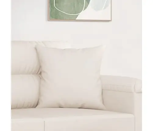 Dekoratīvi Spilveni, 2 Gab., 40X40Cm, Bēšs Mikrošķiedras Audums Vidaxl