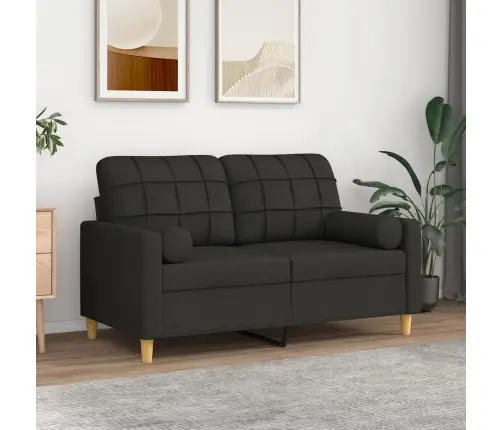 Pagalvėlės, 2Vnt., Juodos Spalvos, 15X50cm Audinys