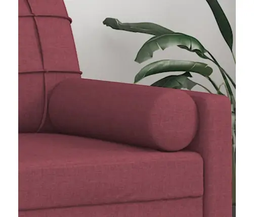 Dekoratiivpadjad 2 Tk, Veinipunane, Ø15X50 cm Kangas