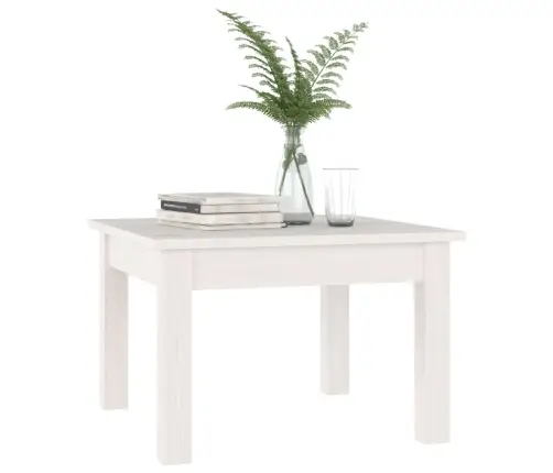 Kafijas Galdiņš, Balts, 45X45X30 Cm, Priedes Masīvkoks Vidaxl