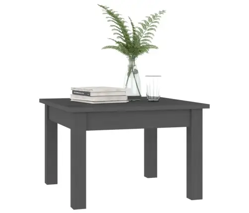 Kavos Staliukas, Pilkas, 45X45X30cm Pušies Medienos Masyvas