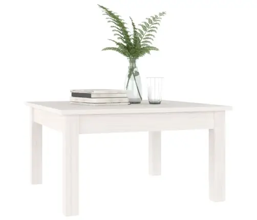 Kohvilaud, Valge, 55X55X30 cm Männipuit