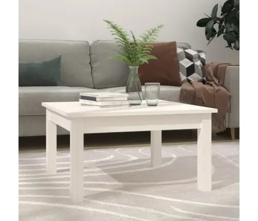 Kohvilaud, Valge, 55X55X30 cm Männipuit