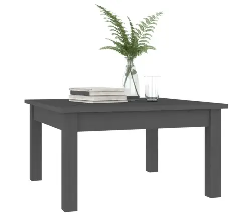 Kafijas Galdiņš, Pelēks, 55X55X30 Cm, Priedes Masīvkoks Vidaxl