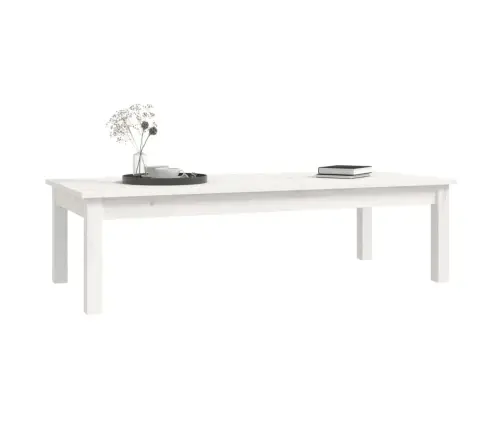 Kohvilaud, Valge, 110 X 50 X 30 cm Männipuit