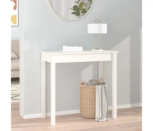 Konsoles Galdiņš, Balts, 80X40X75 Cm, Priedes Masīvkoks Vidaxl Konsoles Galdiņš, Balts, 80X40X75 Cm, Priedes Masīvkoks Vidaxl